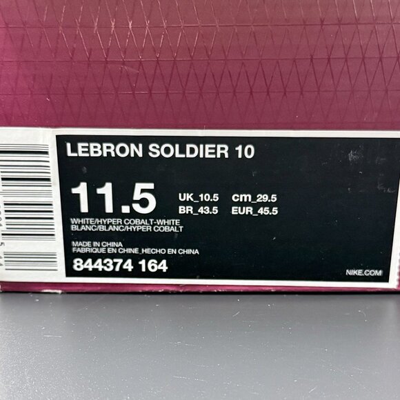 Nike LeBron Soldier 10 'Hyper Cobalt' - Picture 11 of 13